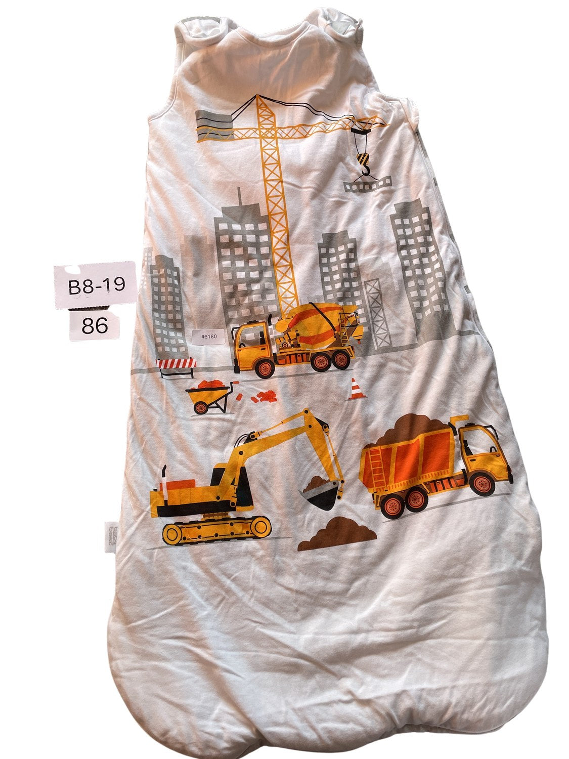 Schlafsack mit Baufahrzeugen - Gr. 86