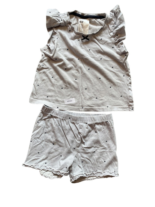 Süsses Pyjama-Set mit Herzmuster - Gr. 98