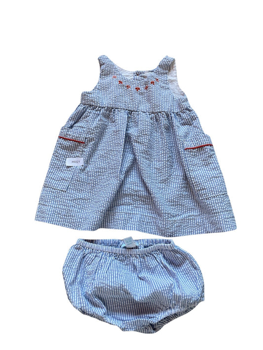 Sommerkleid mit Bloomers - Gr. 68