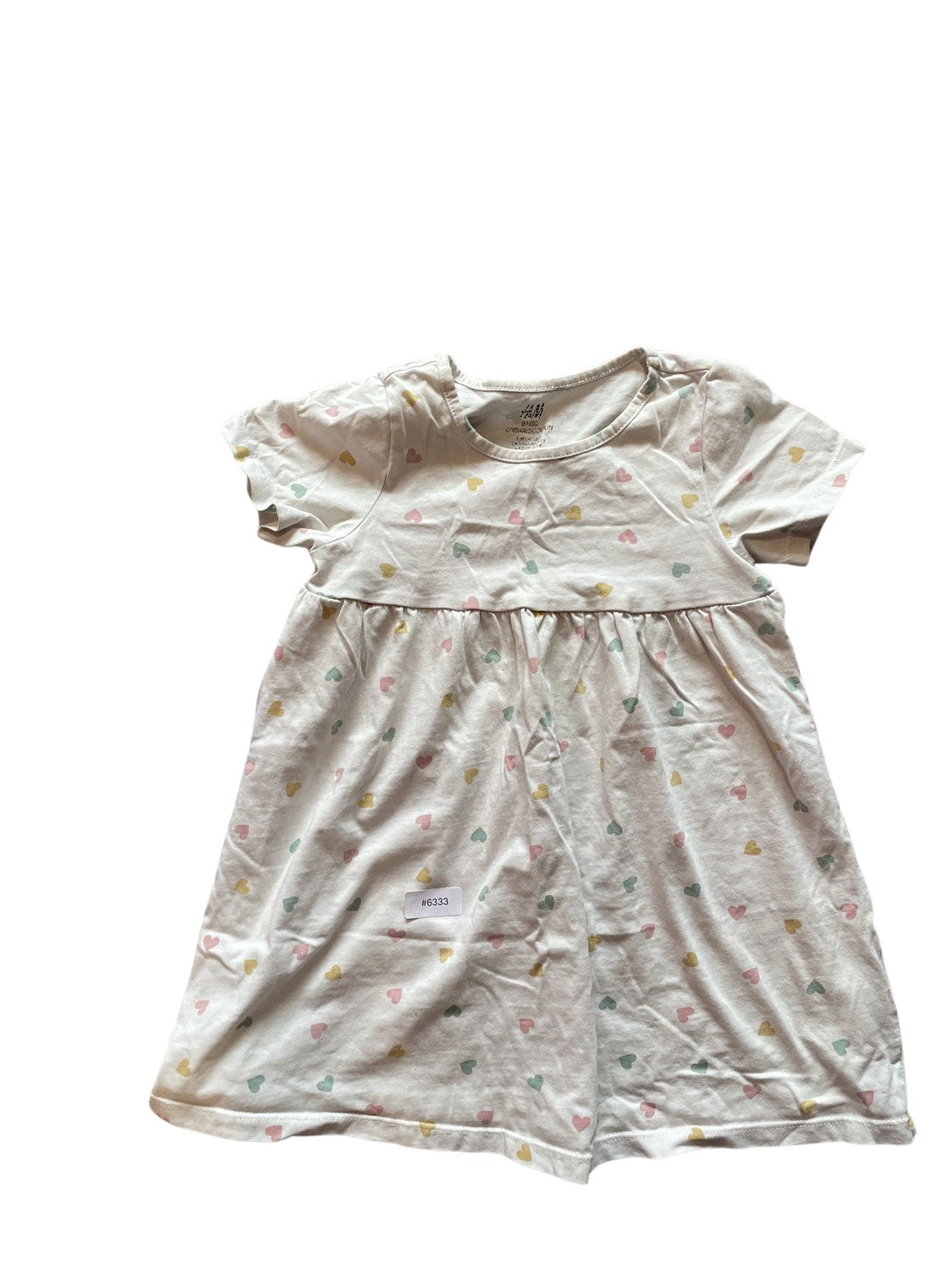 Kleid mit Herzchenmuster - Gr. 104