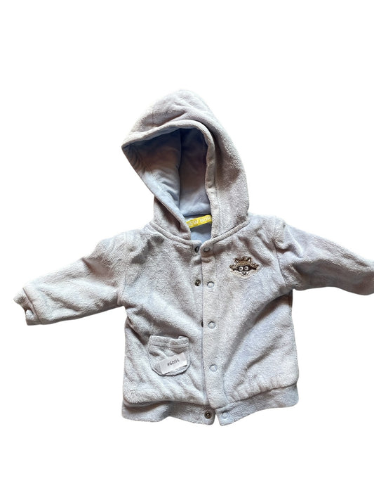 Fleecejacke mit Kapuze - Gr. 56