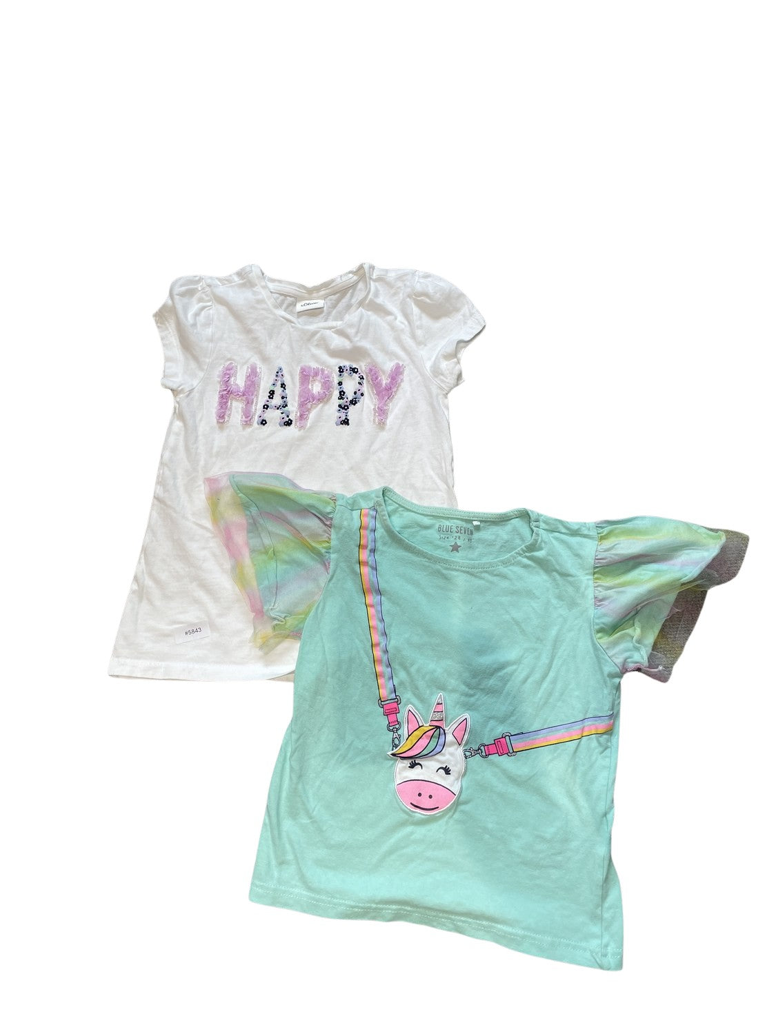 2er Bundle T-Shirts mit Print - Gr. 128