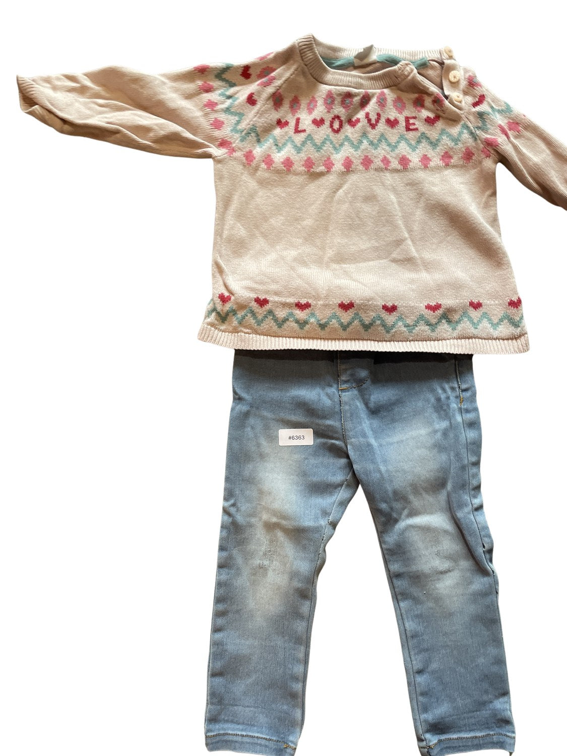 Pullover und Jeans Set - Gr. 92