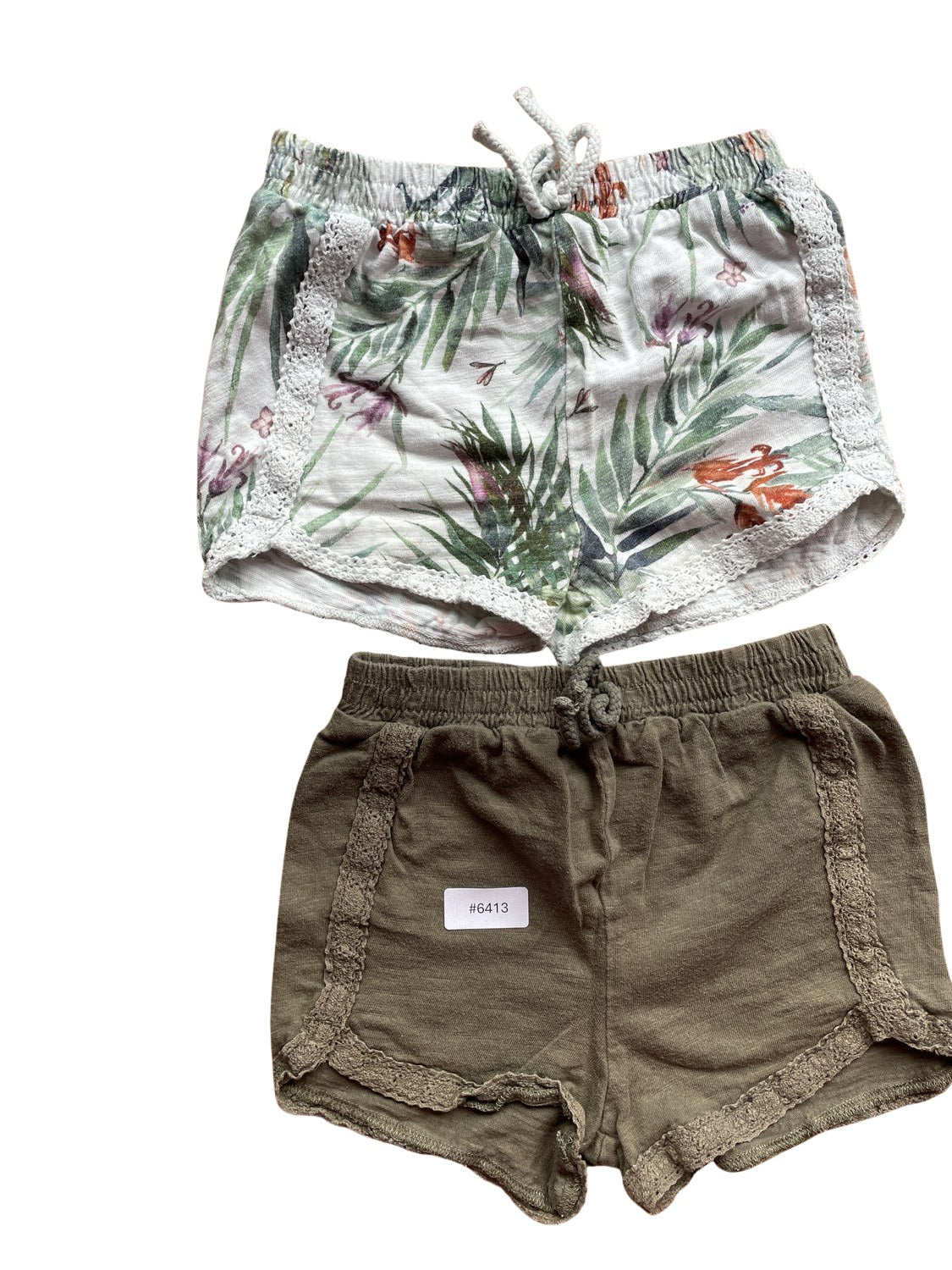 2er Bundle Shorts mit Spitze - Gr. 104