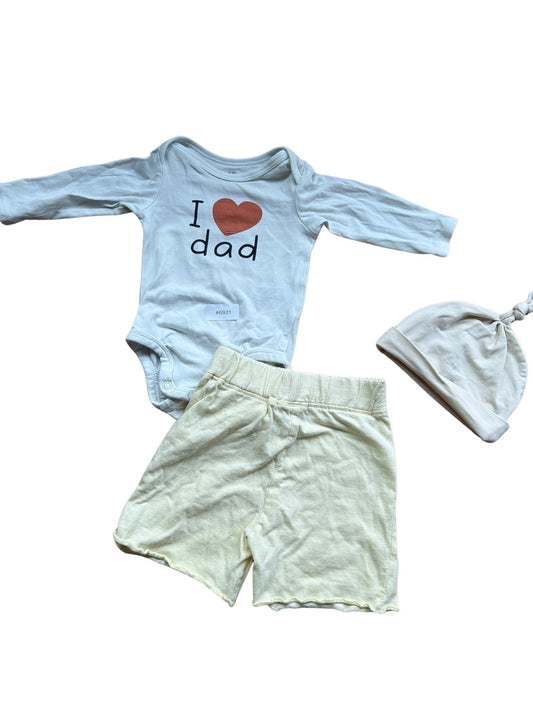 3-piece set with bodysuit - Size 56