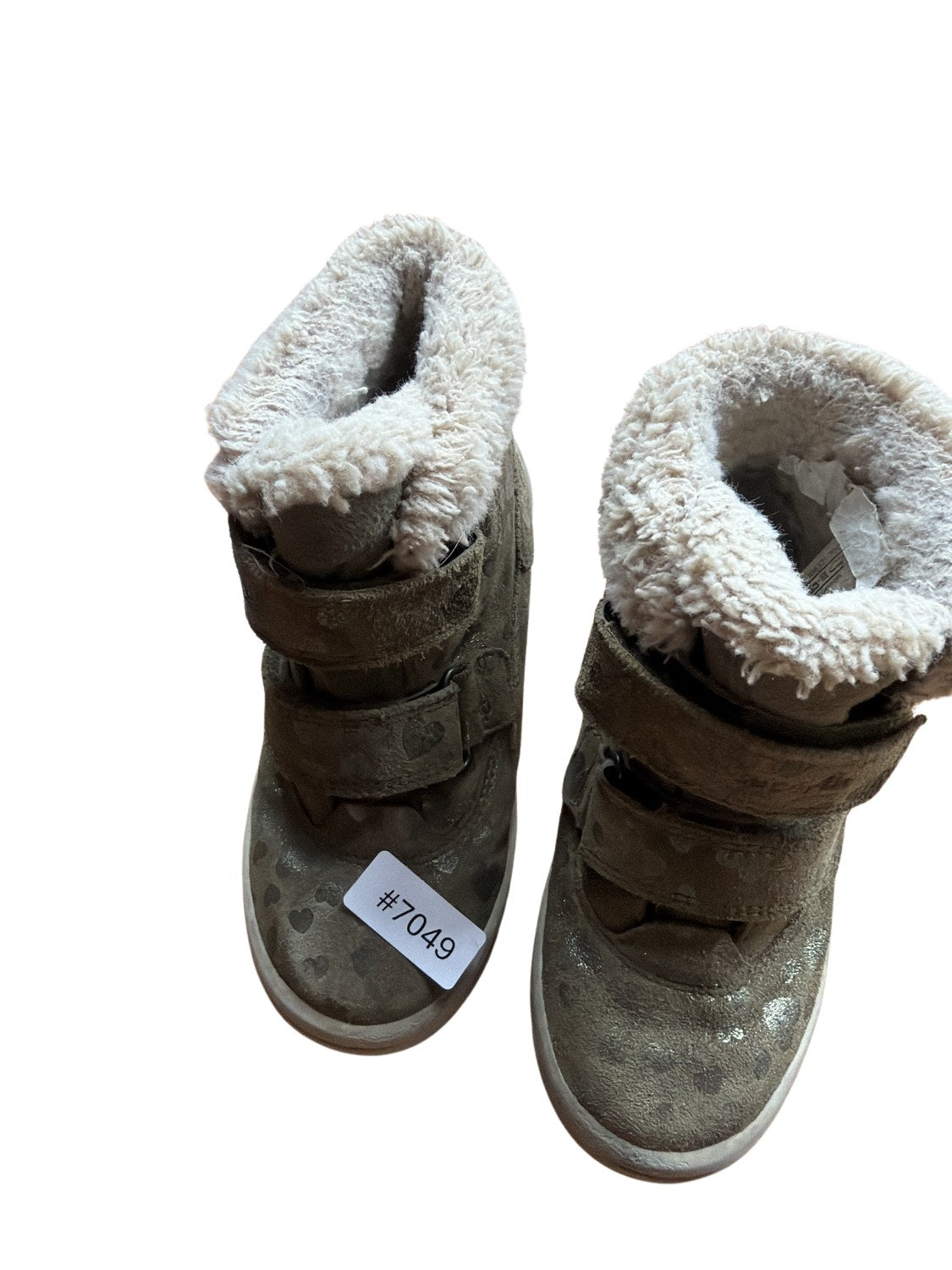 Warme Stiefel mit Herzen - Gr. 29