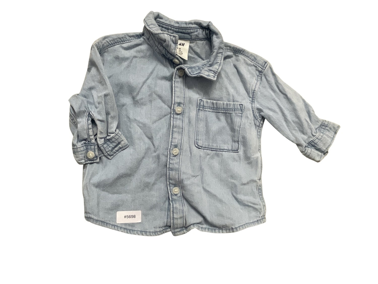 Hemd aus Jeansstoff - Gr. 68