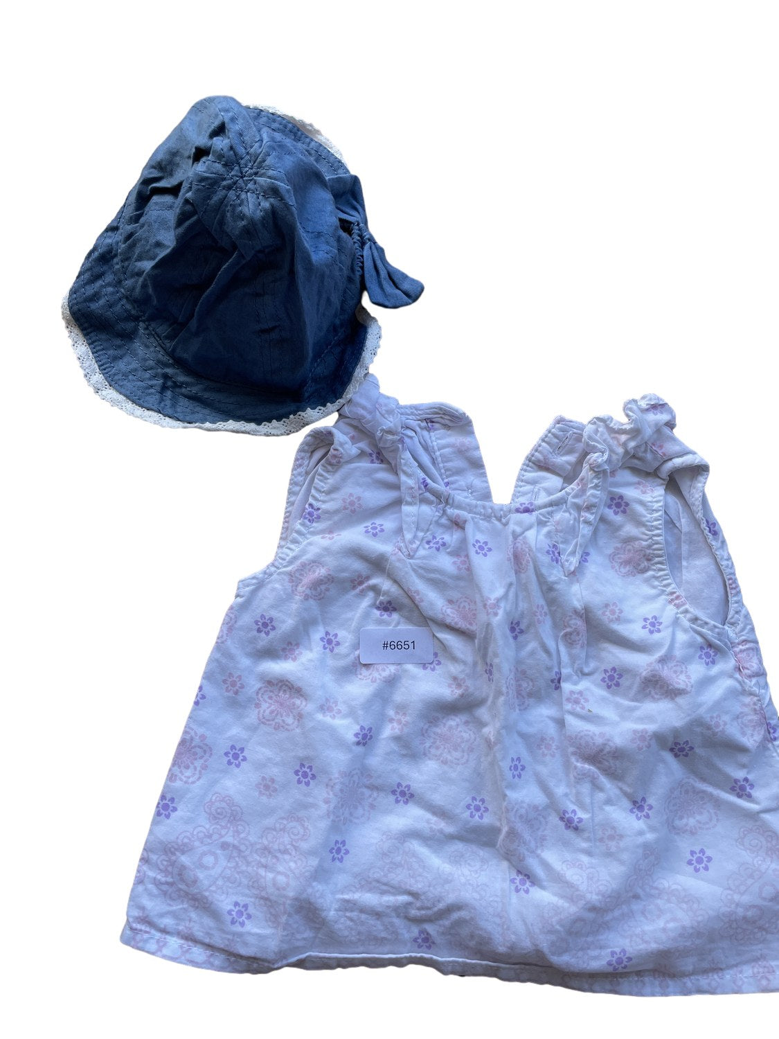 Set Sonnenhut und Ärmelloses Oberteil - Gr. 62