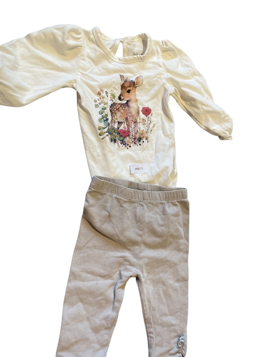 Set Langarmshirt und Leggings - Gr. 68