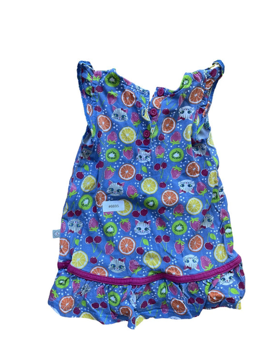 Robe d'été à motif fruité - T. 74