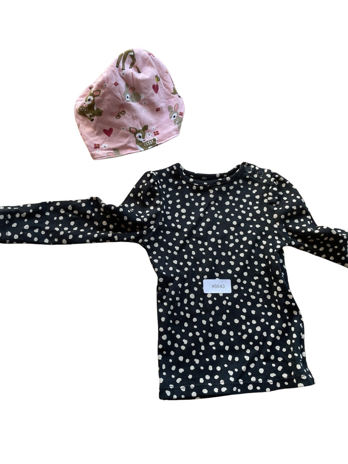 Langarmshirt mit Mütze - Gr. 62