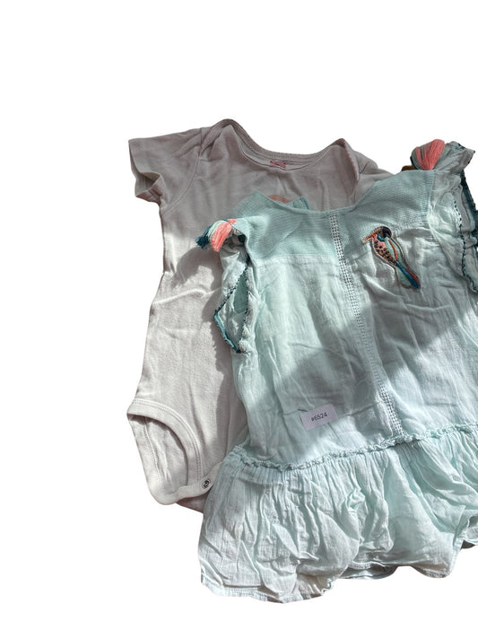 Set Body und Kleid mit Vogel - Gr. 80
