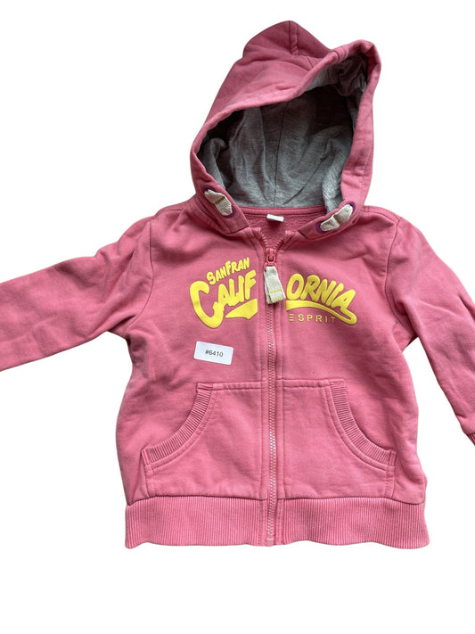 Rosa Kapuzenjacke - Gr. 86