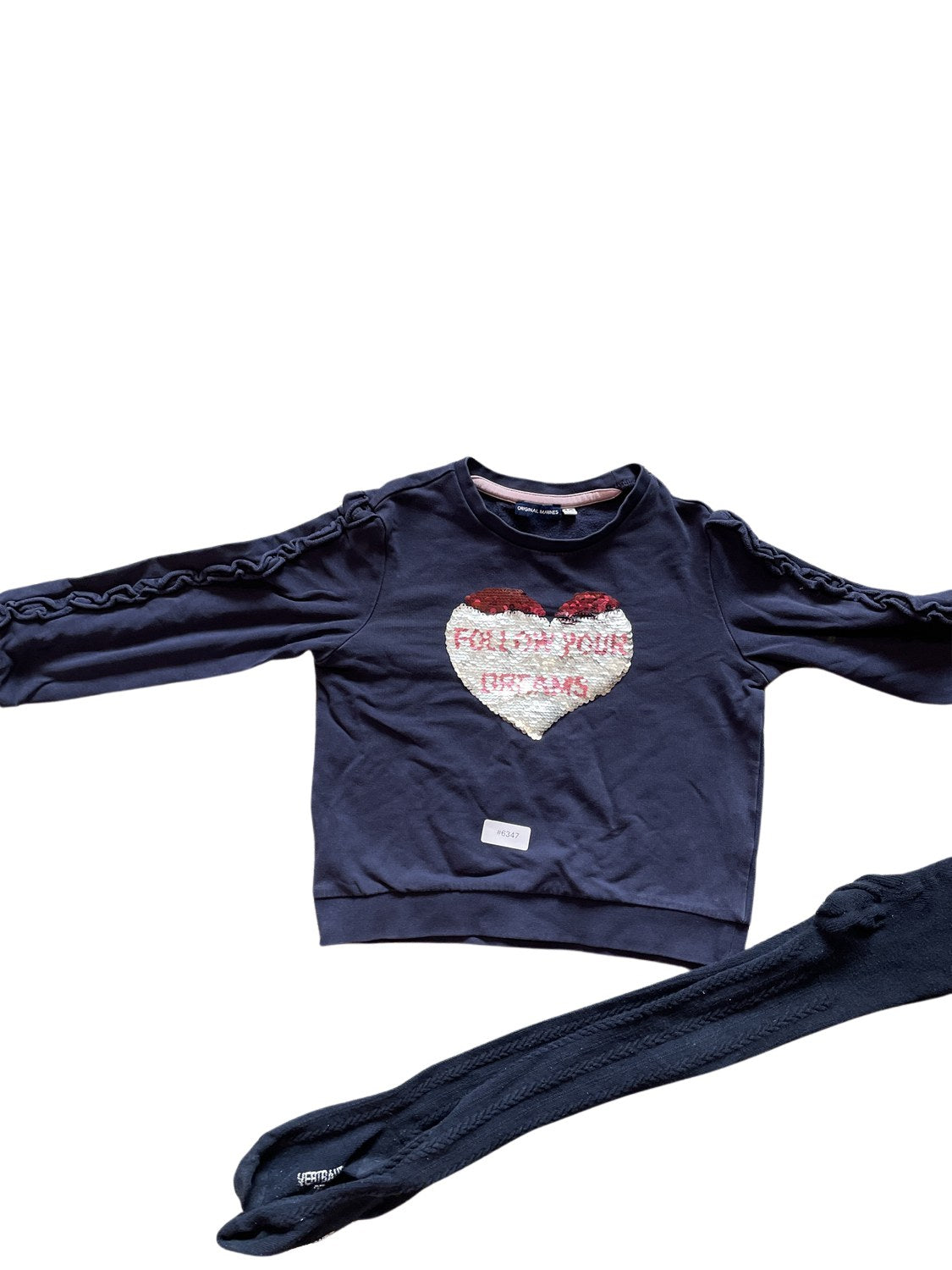 Pullover mit Herzmotiv - Gr. 104