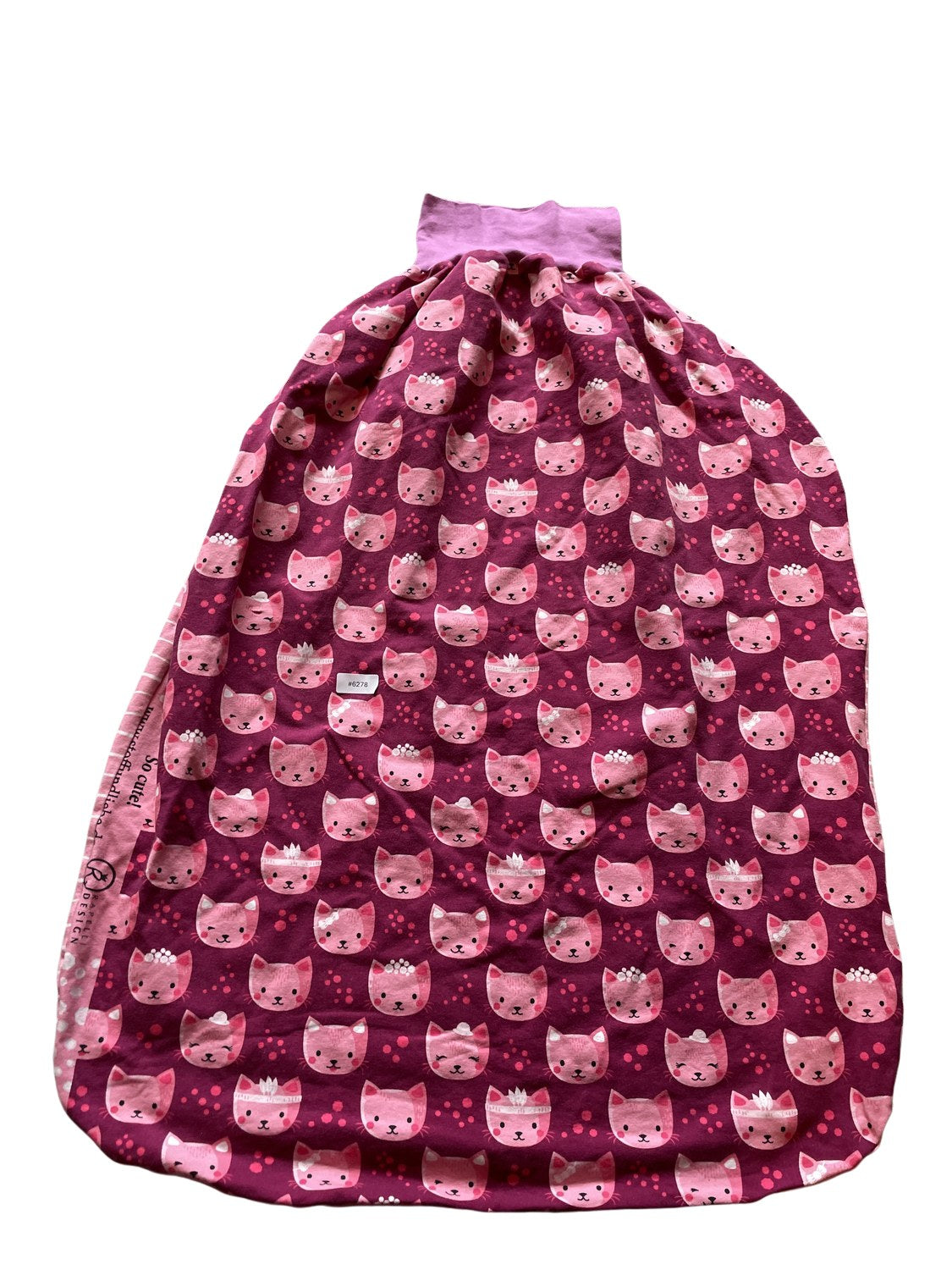 Schlafsack mit Katzenmuster - Gr. 110