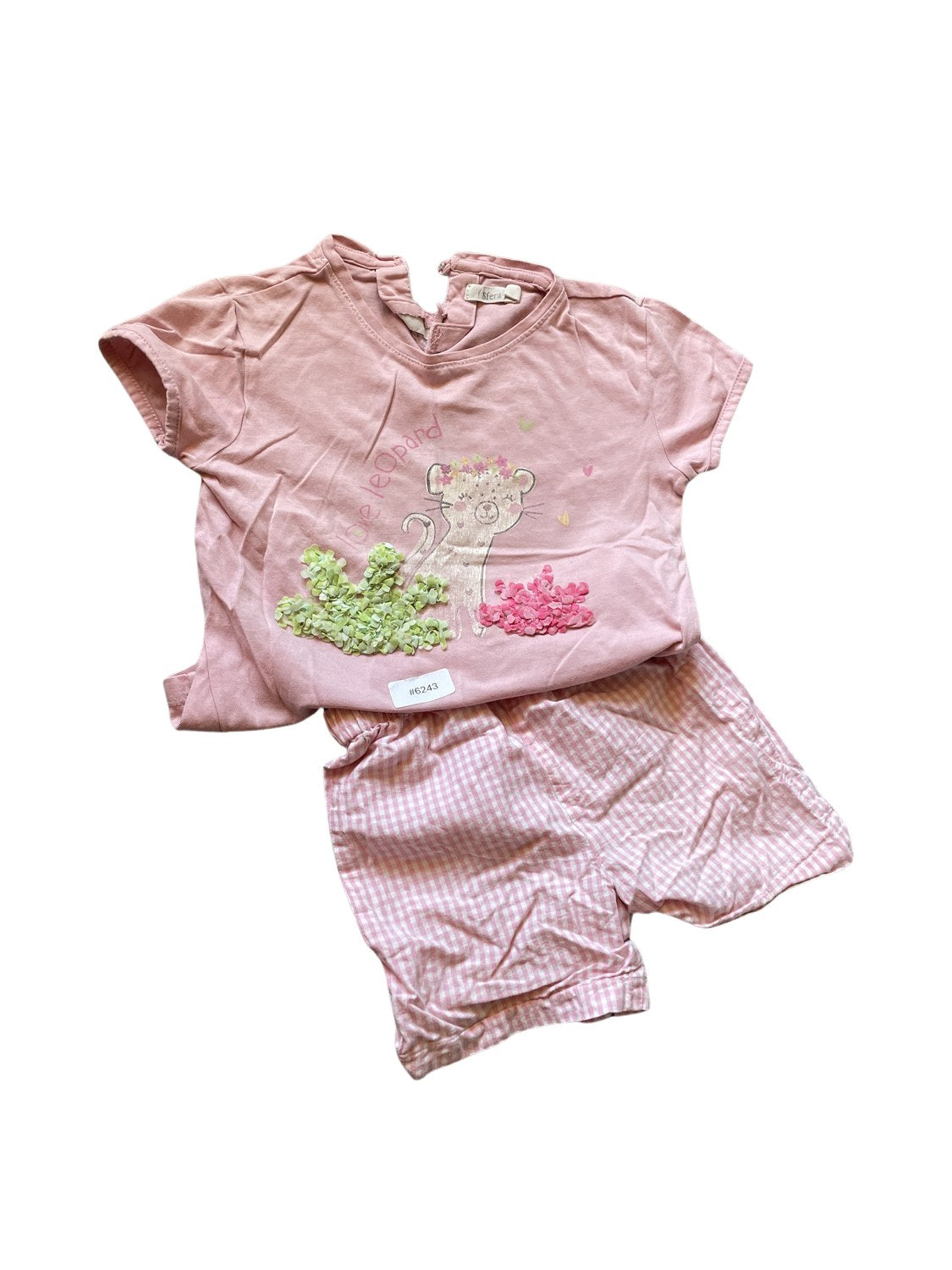 Rosa T-Shirt und Shorts Set - Gr. 92