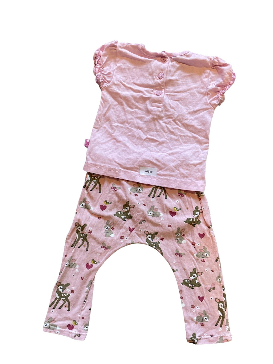 Set Shirt und Leggings mit Reh-Muster - Gr. 74