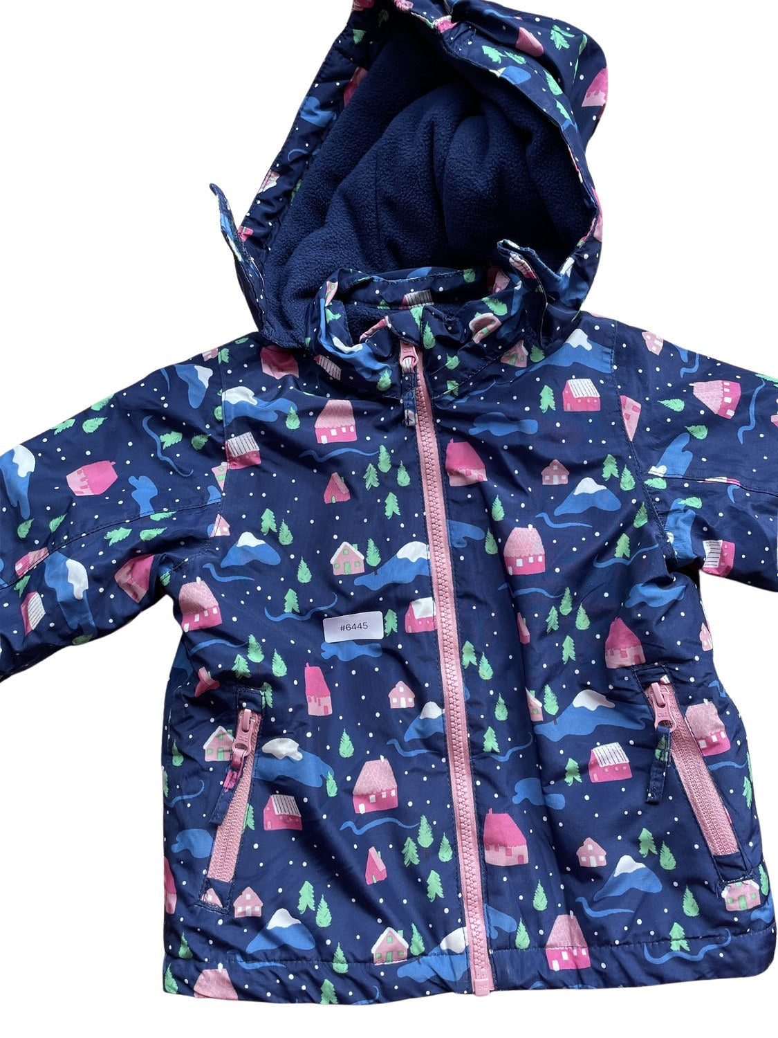 Bedruckte Jacke mit Kapuze - Gr. 98