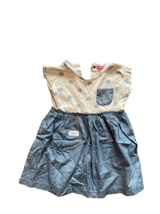 Kinderkleid mit Punkten - Gr. 92