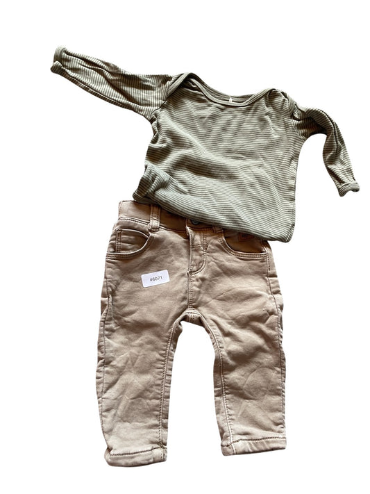 Set Langarmshirt und Hose - Gr. 62