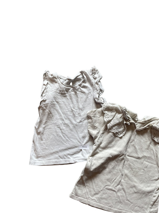 2er Bundle Shirts mit Rüschen - Gr. 98
