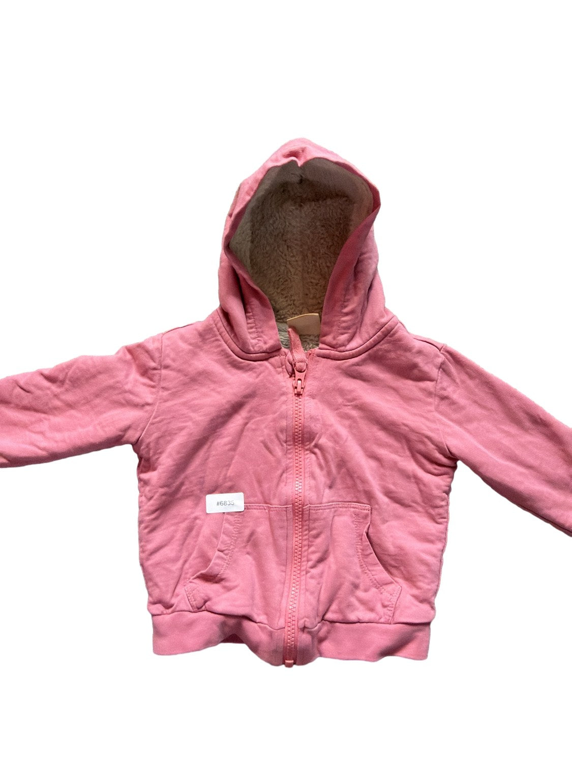 Fleece-Lined Hooded Jacket - Size 86