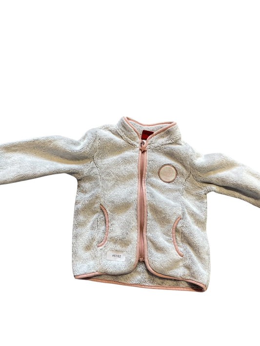 Fleecejacke mit rosa Akzenten - Gr. 74