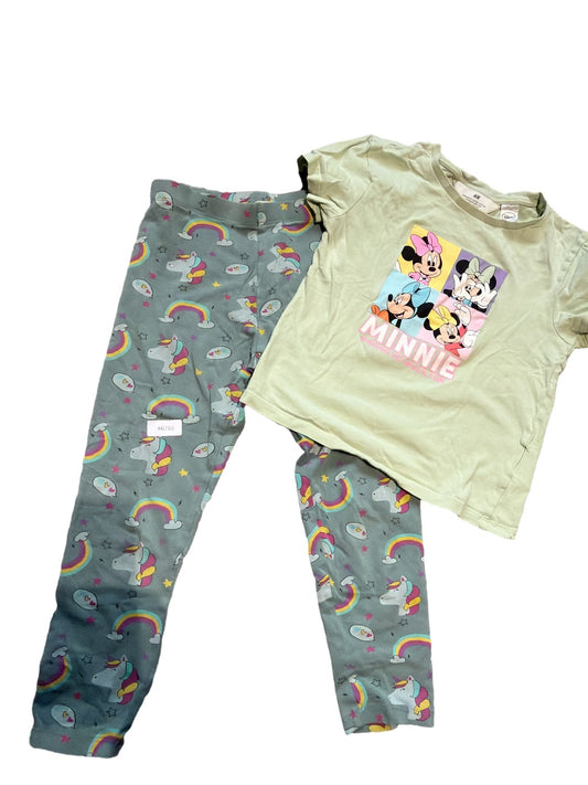 Minnie T-Shirt und Regenbogenhose - Gr. 110