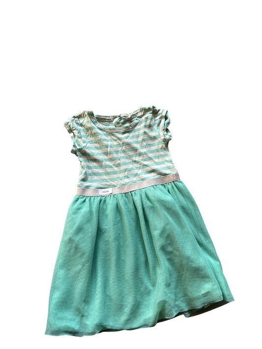 Streifen Kleid mit Tüllrock - Gr. 104