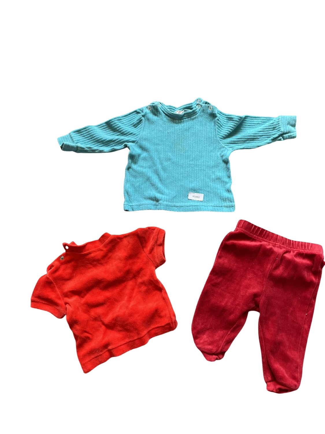 3er Bundle Langarmshirts und Jogginghose - Gr. 68