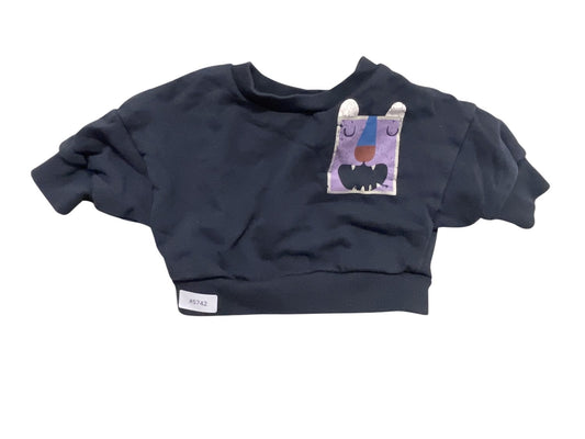 Schwarzes Sweatshirt mit Motiv - Gr. 62