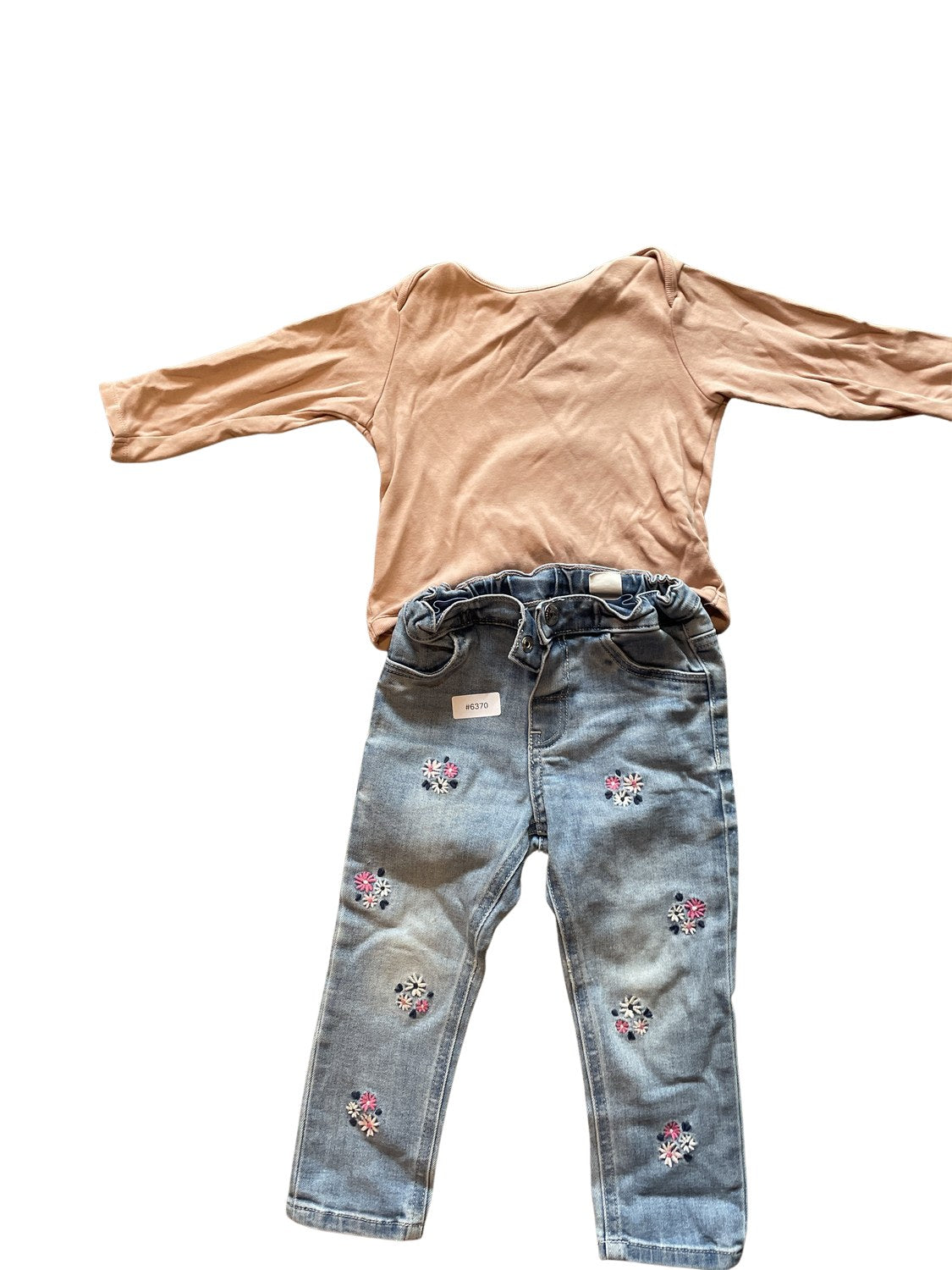 Set Langarmshirt und Jeans - Gr. 92