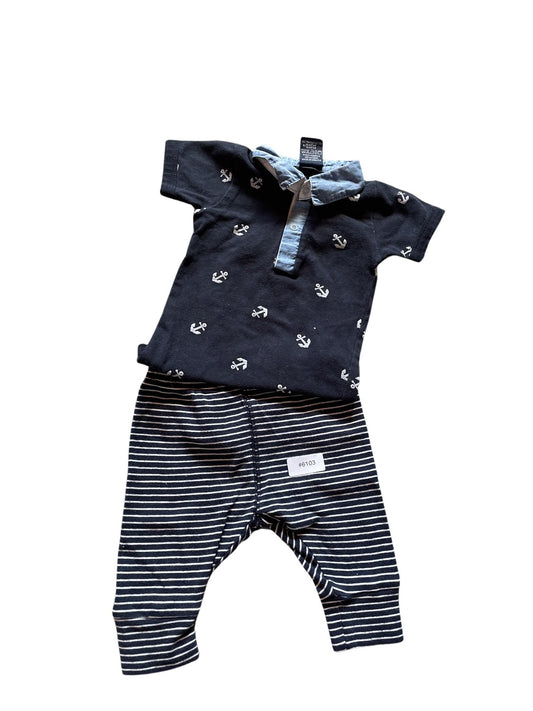 Set aus Polo-Shirt und Hose - Gr. 56