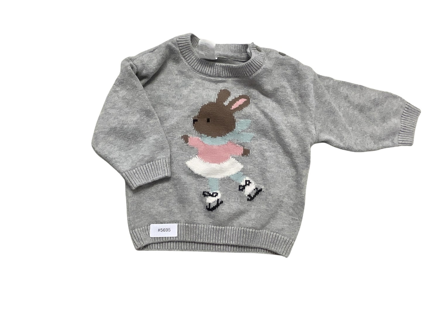Pullover mit Häschenmotiv - Gr. 68