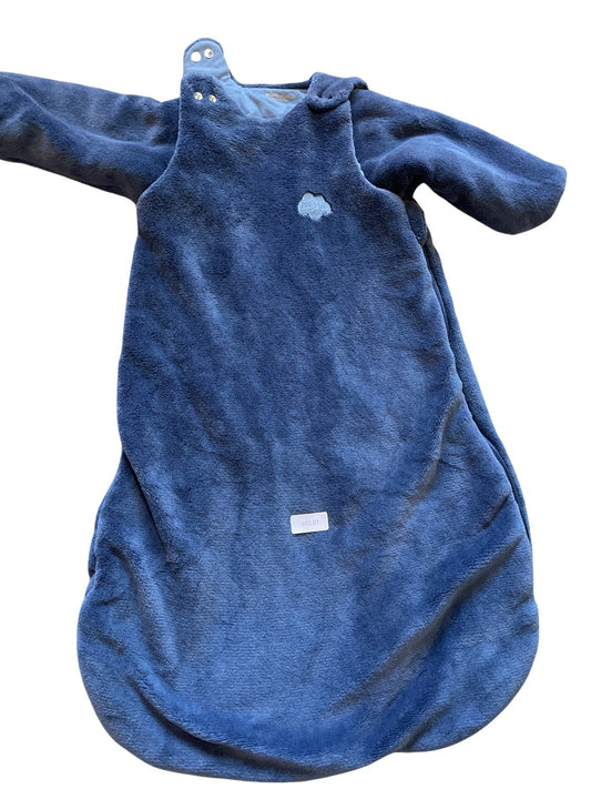 Blue sleeping bag with cloud motif - Size 68