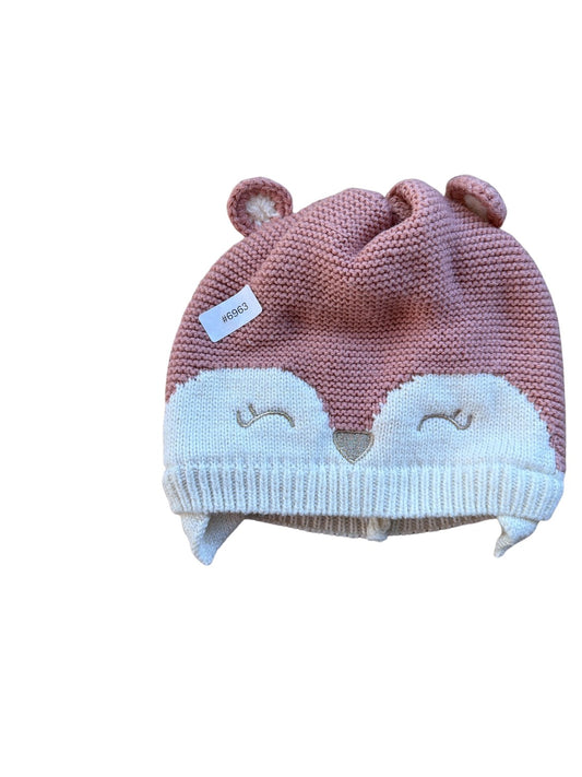 Joli bonnet à motif renard - Taille 122