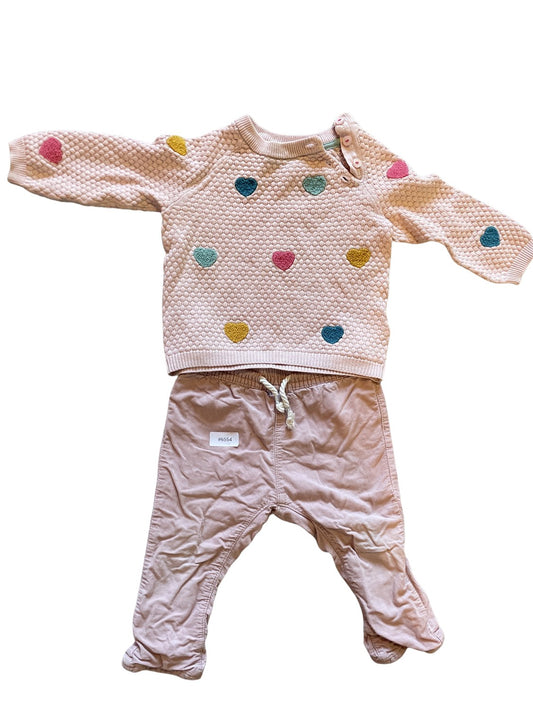 Joli pull à motif cœur - Taille 74