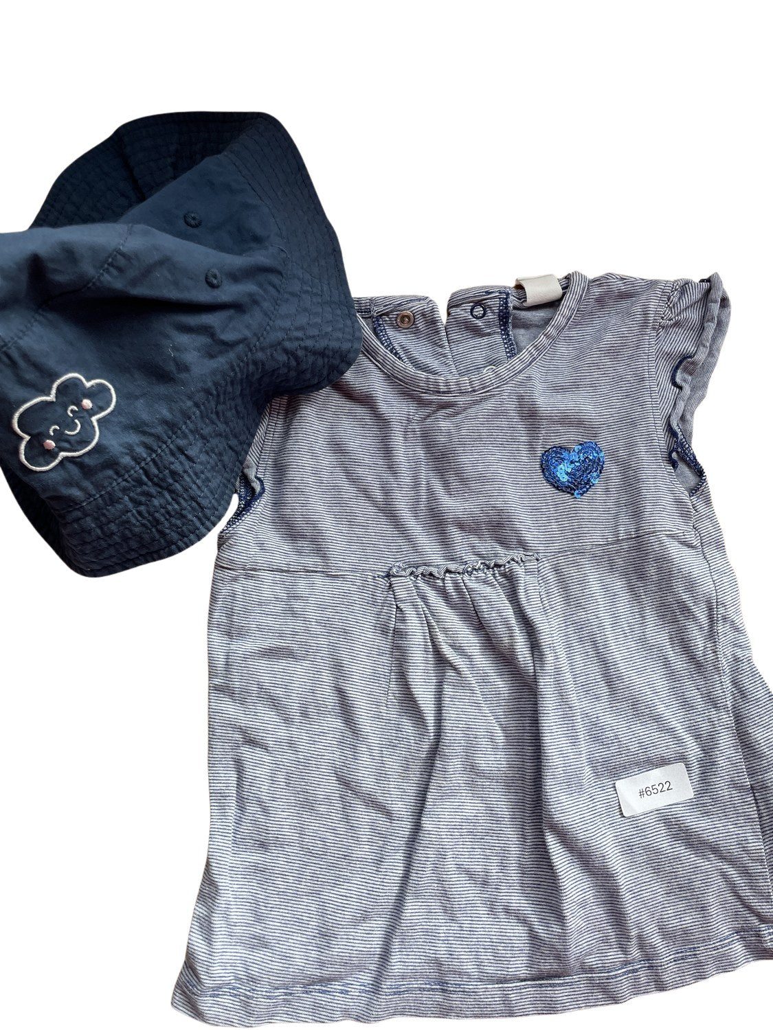 Set: Mütze und Kleid - Gr. 80