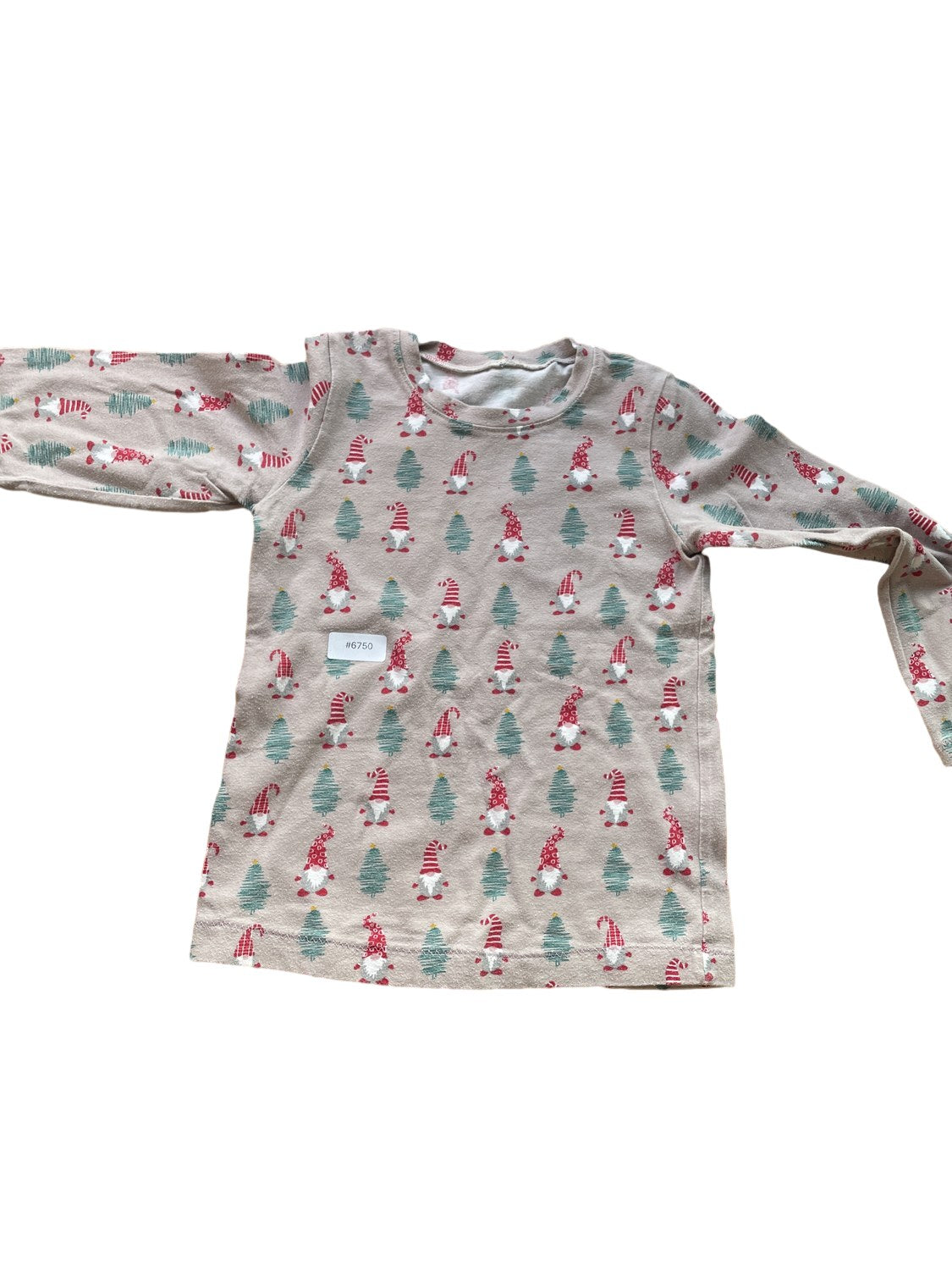 Langarmshirt mit Weihnachtsmotiv - Gr. 104