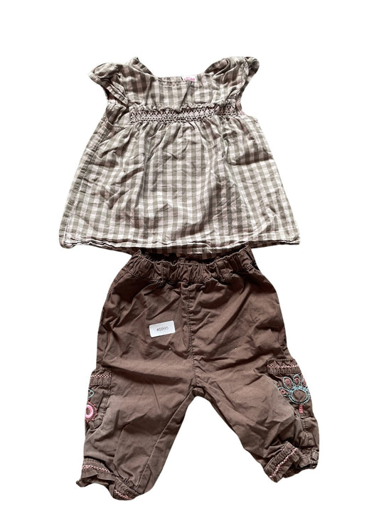 Set aus Oberteil und Hose - Gr. 74