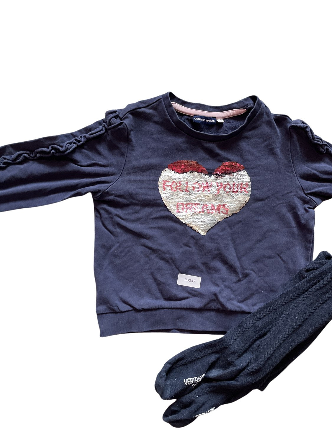 Pullover mit Herzmotiv - Gr. 104