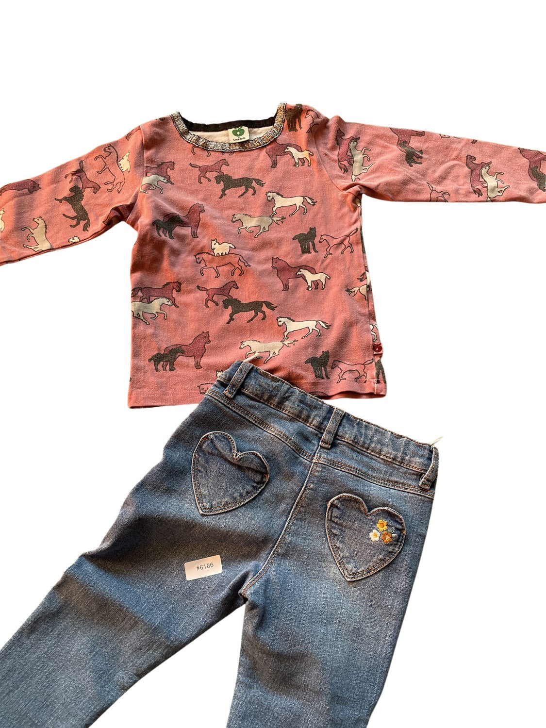 Shirt mit Pferdemuster - Gr. 92