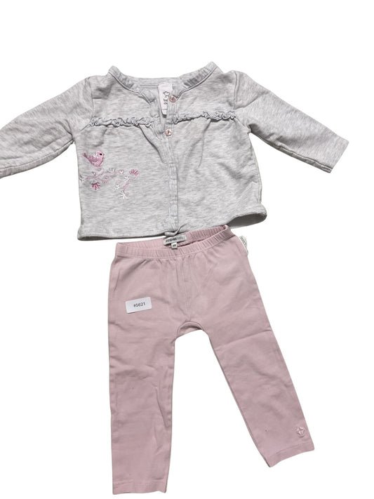 Set Langarmshirt und Leggings - Gr. 68