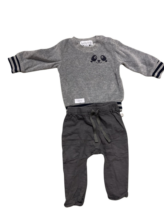 Set Pullover und Hose mit Tiermotiv - Gr. 68