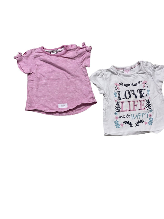 2er Bundle Kurzarmshirts - Gr. 68