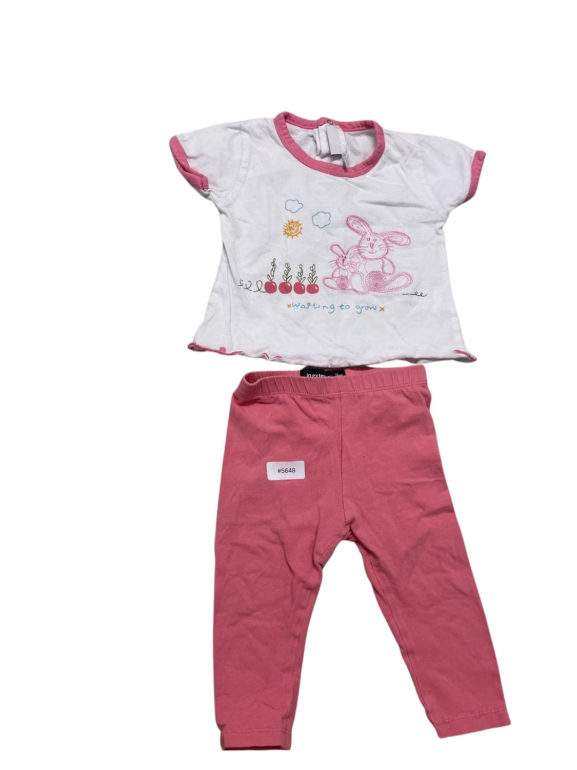 Set mit Hase-Motiv Shirt und Leggings - Gr. 74