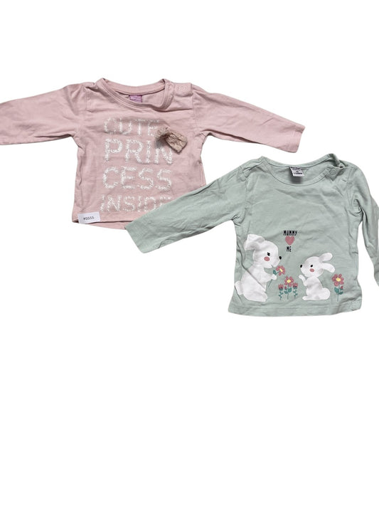 2er Bundle Langarmshirts - Gr. 56