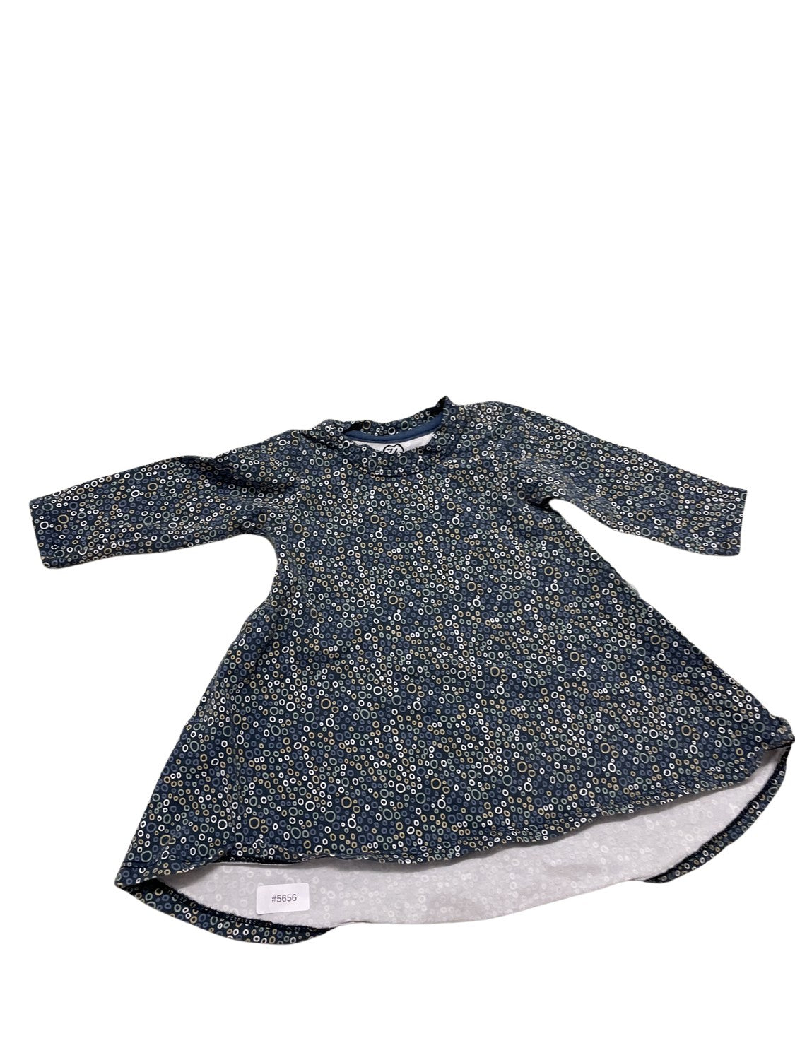 Langarmkleid mit Muster - Gr. 74