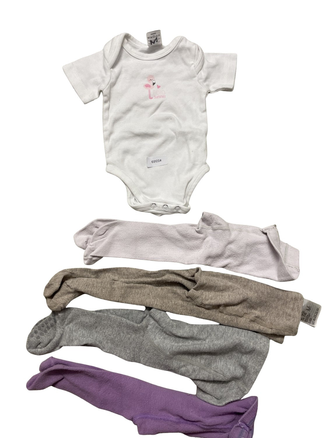 5er Set Strumpfhosen und Body - Gr. 50