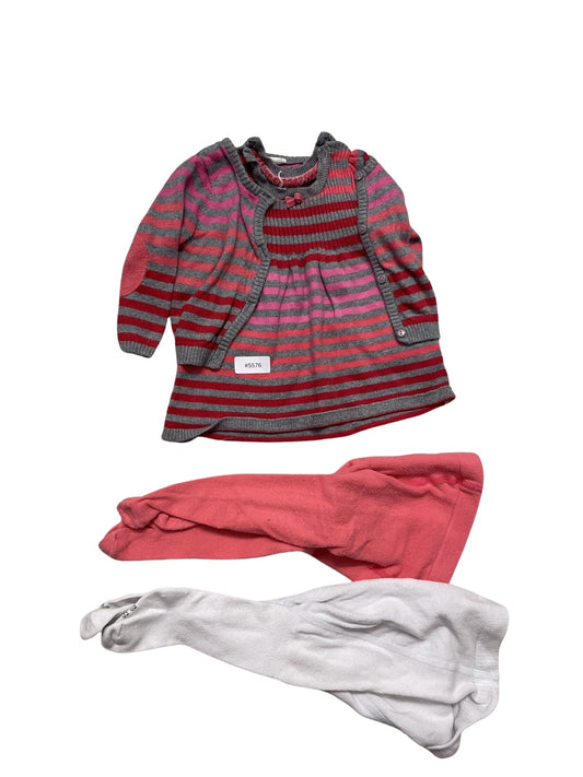 Set Kleid Mit Strumpfhose - Gr. 92